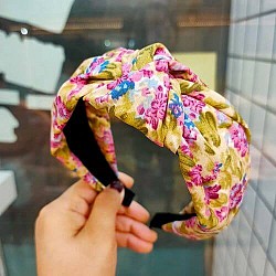 Printed Headband Simple Wide Fabric